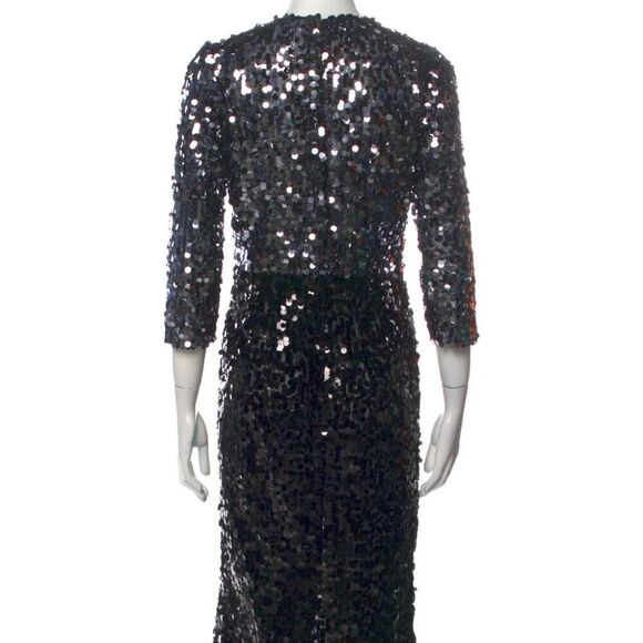 Dolce & Gabbana Colorblock Pattern Midi Length Dress - Picture 2 of 4